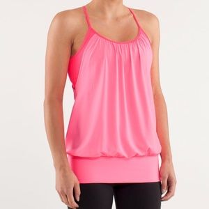 LULULEMON PINK NO LIMITS TANK
